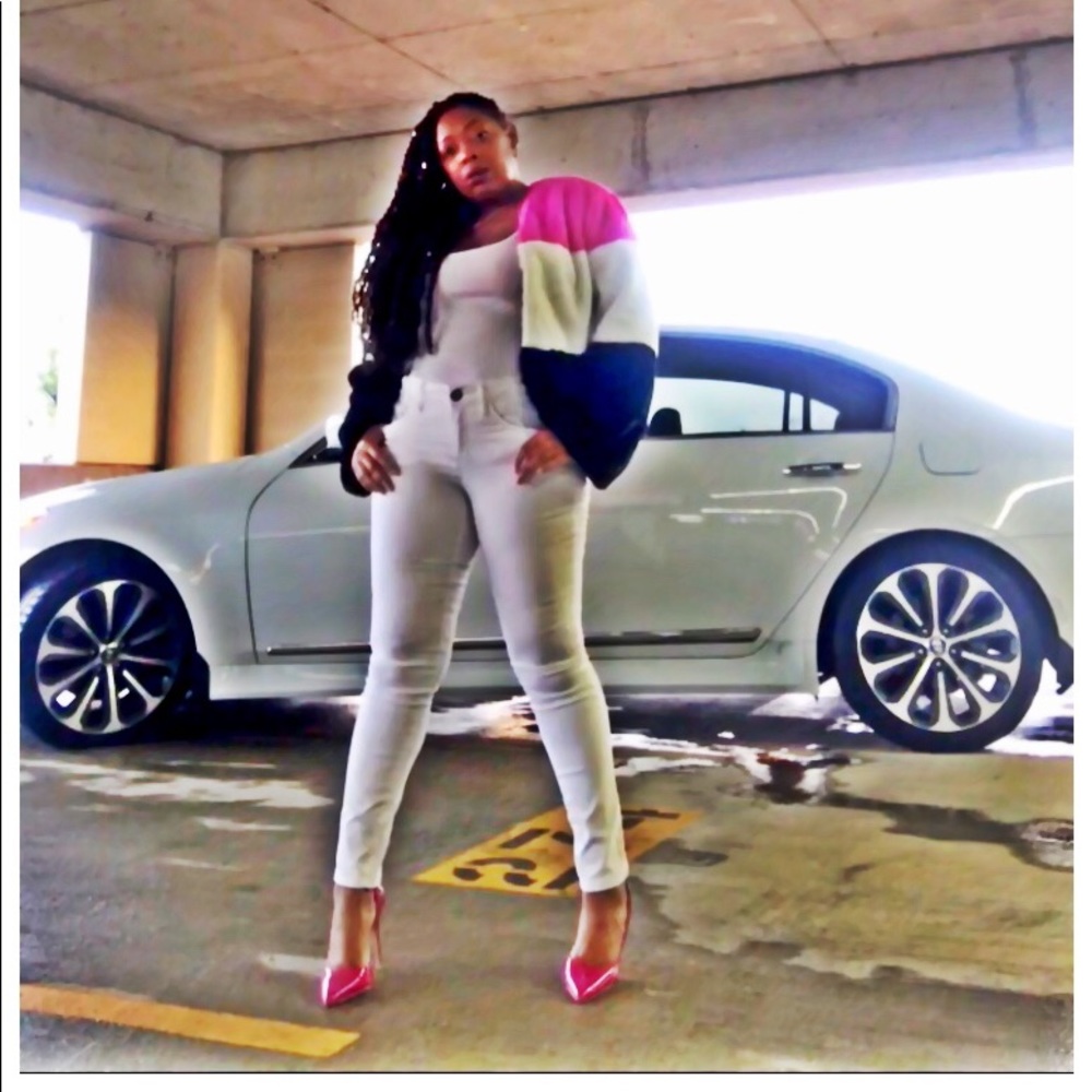 👄ColorBlock Faux Fur Jacket👄 - Picture 3 of 8